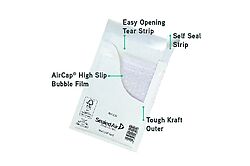 Enveloppes matelassées à bulles d'air