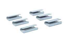 Chapes crantées pour feuillard Polyester/PET