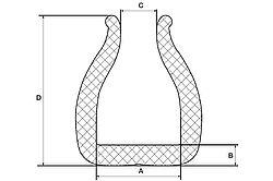 Profilés mousse en U