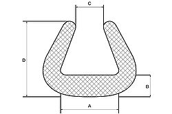 Profilés mousse en U
