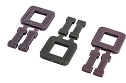 Boucle PVC pour feuillard plastique et textile