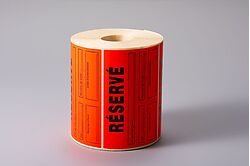 Etiquettes adhésives - Pastilles pré-imprimées