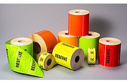 Etiquettes adhésives - Pastilles pré-imprimées